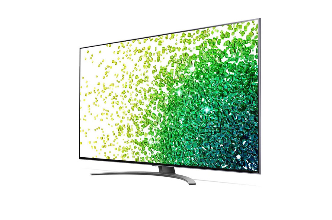 LG 65NANO866PA, вид под углом 30 градусов с изображением на экране, 65NANO866PA, thumbnail 3