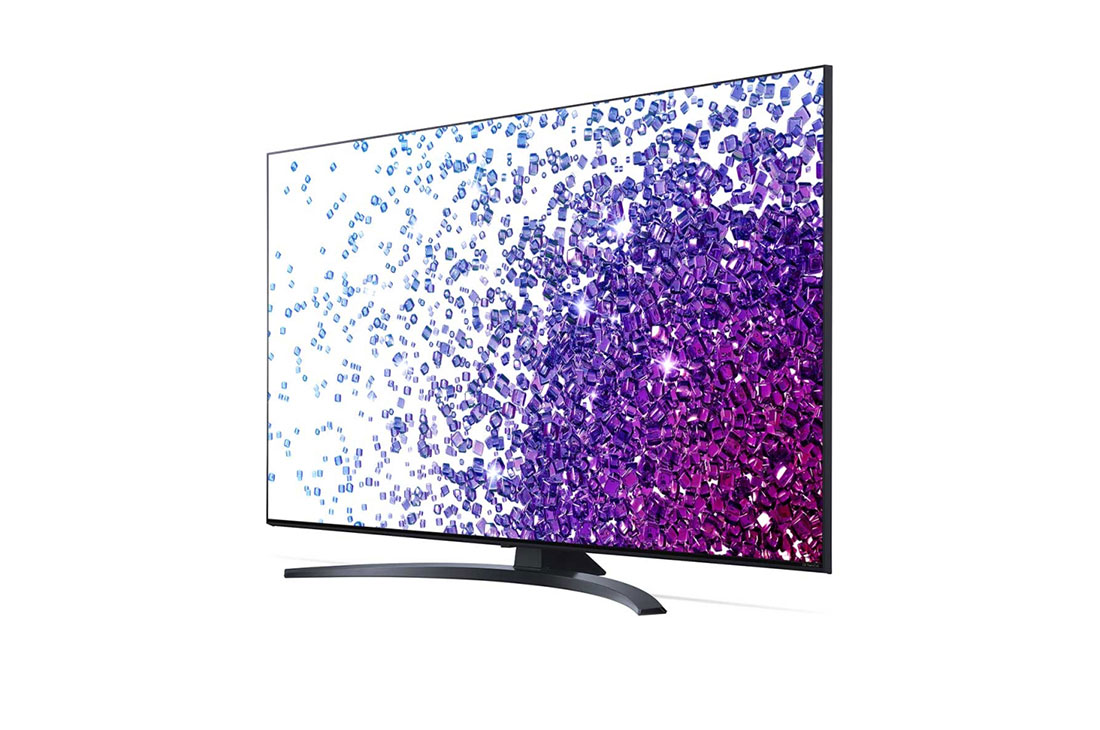 LG 65NANO766PA, вид под углом 30 градусов с изображением на экране, 65NANO766PA, thumbnail 3
