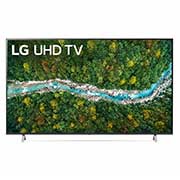 LG UP77 75'' 4K Smart UHD телевизор, вид спереди с изображением на экране, 75UP77006LB, thumbnail 1