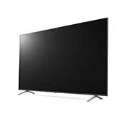 LG UP77 75'' 4K Smart UHD телевизор, вид сбоку под углом 60 градусов, 75UP77006LB, thumbnail 3