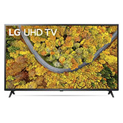 LG UP76 55'' 4K Smart UHD телевизор, вид спереди с изображением на экране, 55UP76006LC, thumbnail 1