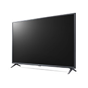 LG Телевизор UHD 4K, вид под углом 30 градусов с изображением на экране, 55UQ76003LD, thumbnail 3