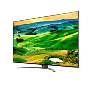 LG QNED81, вид под углом 30 градусов с изображением на экране, 65QNED816QA, thumbnail 3