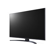 LG 43-дюймовый UHD смарт-телевизор LG UR81 2023 года, вид сбоку под углом 30 градусов, 43UR81006LJ, thumbnail 3