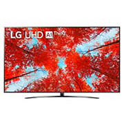LG Телевизор UHD 4K, Вид телевизора LG UHD спереди с изображением на экране и логотипом продукта, 75UQ91009LD, thumbnail 1
