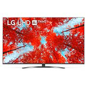 LG Телевизор UHD 4K, Вид телевизора LG UHD спереди с изображением на экране и логотипом продукта, 55UQ91009LD, thumbnail 1