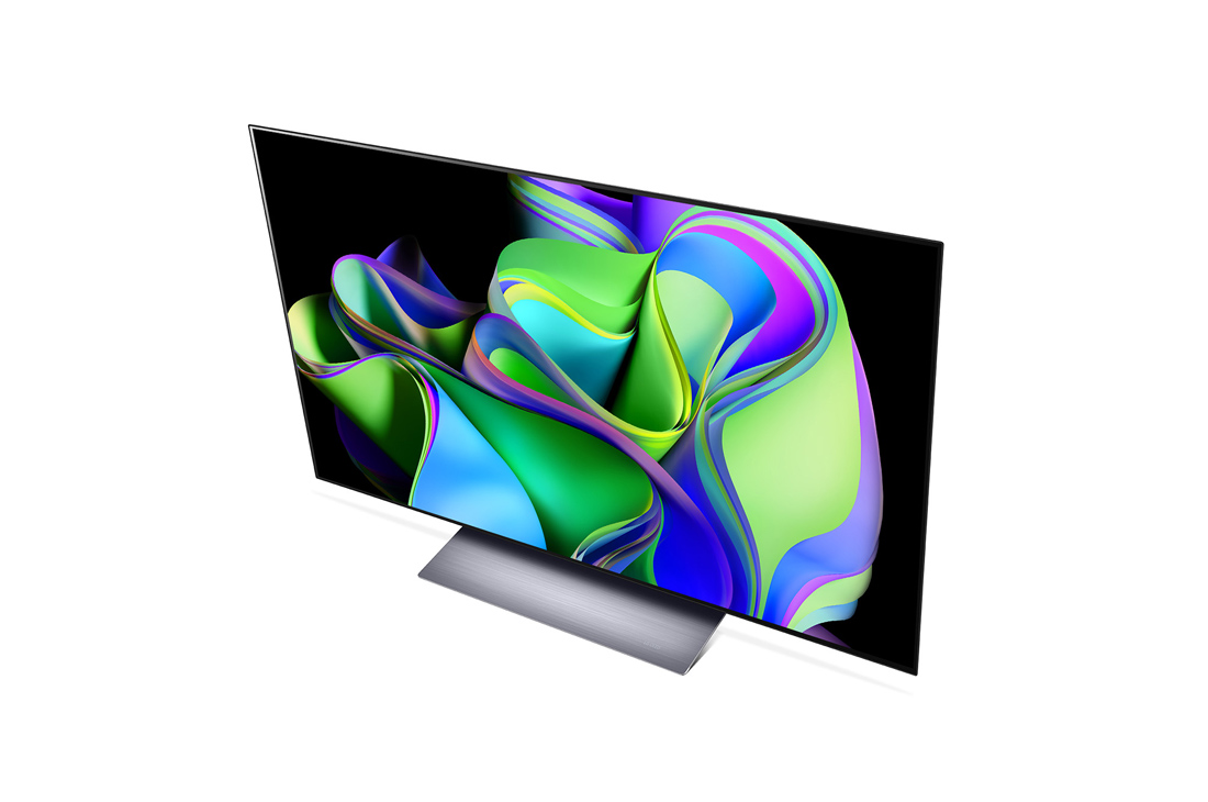 LG 48-дюймовый 4K смарт-телевизор LG OLED evo C3 2023 года, Вид сверху под углом., OLED48C3RLA, thumbnail 8