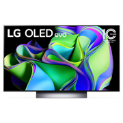 LG 48-дюймовый 4K смарт-телевизор LG OLED evo C3 2023 года, Вид спереди LG OLED evo c эмблемой «OLED №1 в мире в течение 10 лет»., OLED48C3RLA, thumbnail 1