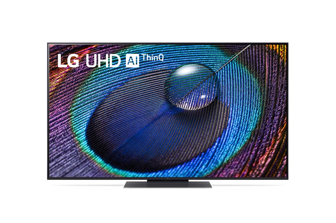 LG 55-дюймовый UHD смарт-телевизор LG UR91 2023 года, Вид телевизора LG UHD спереди, 55UR91006LA