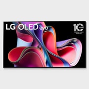 LG 65-дюймовый 4K смарт-телевизор LG OLED evo G3 2023 года, Вид спереди с LG OLED evo, эмблемой «OLED №1 в мире в течение 10 лет» и логотипом «Гарантия 5 лет на панель» на экране, OLED65G3RLA, thumbnail 1