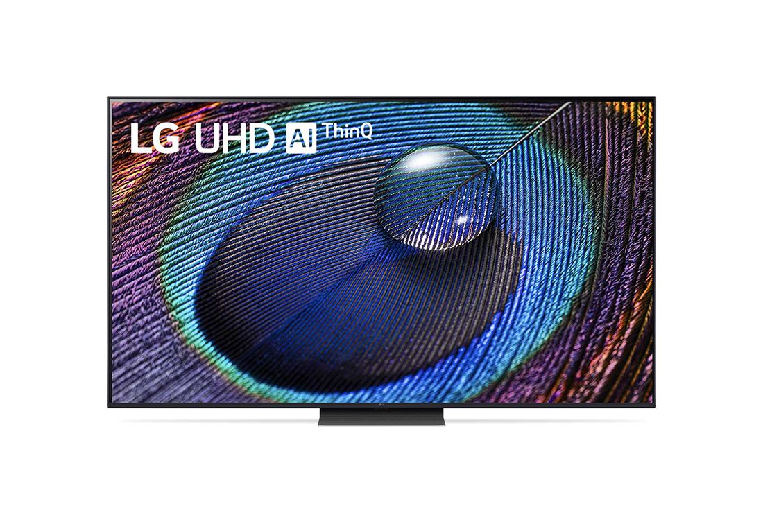 LG 75-дюймовый UHD смарт-телевизор LG UR91 2023 года, Вид телевизора LG UHD спереди, 75UR91006LA