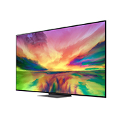 LG 4К смарт-телевизор LG QNED81 65 дюймов, 2023, вид под углом 30 градусов с изображением на экране, 65QNED816RA, thumbnail 3