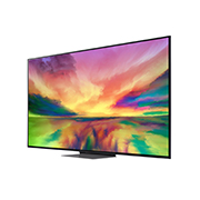 LG 4К смарт-телевизор LG QNED81 75 дюймов, 2023, вид под углом 30 градусов с изображением на экране, 75QNED816RA, thumbnail 3