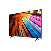 LG 65-дюймовый телевизор Smart TV LG UHD UT81 4K 2024, Вид слева под небольшим углом на телевизор LG UHD, UT81, 65UT81009LB, thumbnail 3
