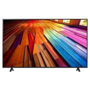 LG 65-дюймовый телевизор Smart TV LG UHD UT80 4K 2024, Вид спереди на телевизор LG UHD, UT80, 65UT80006LA, thumbnail 2