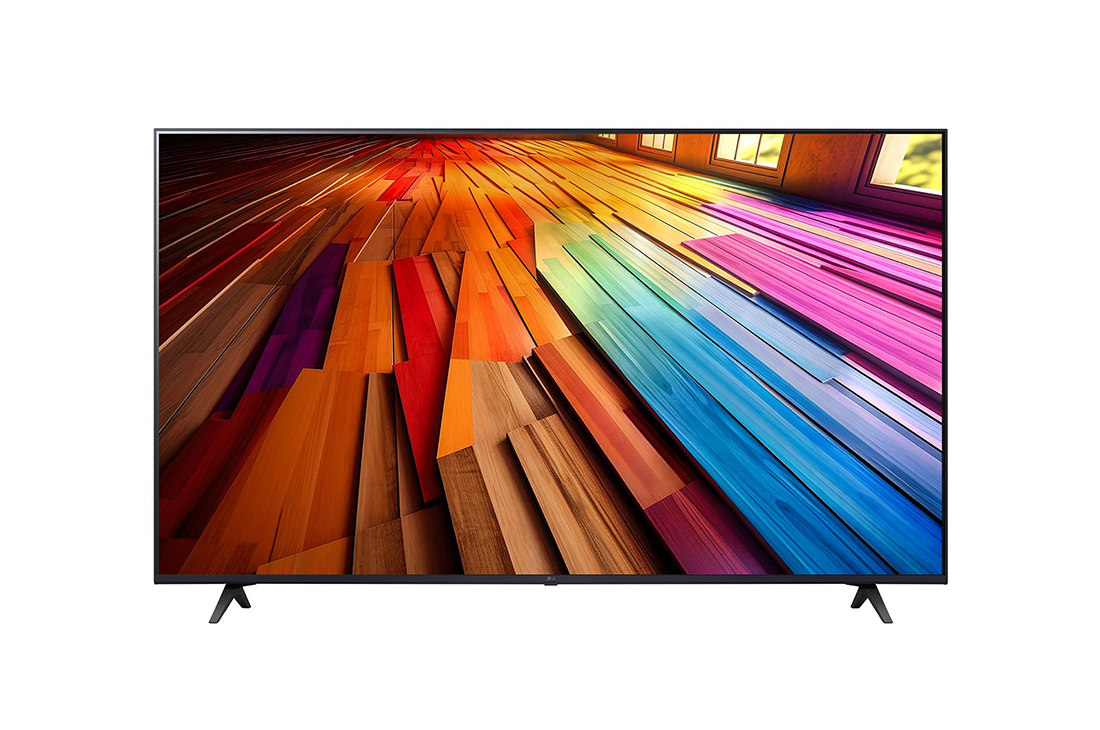 LG 55-дюймовый телевизор Smart TV LG UHD UT80 4K 2024, Вид спереди на телевизор LG UHD, UT80, 55UT80006LA, thumbnail 2
