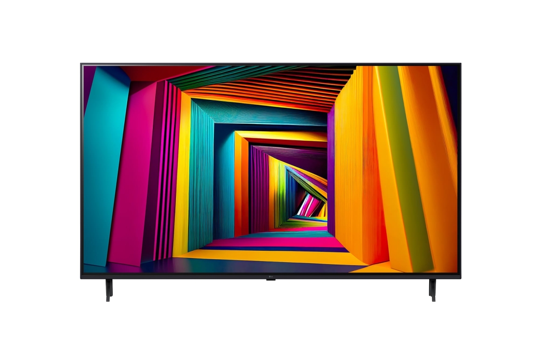 LG 55-дюймовый телевизор Smart TV LG UHD UT91 4K 2024, Вид спереди на телевизор LG UHD, UT91, 55UT91006LA, thumbnail 2