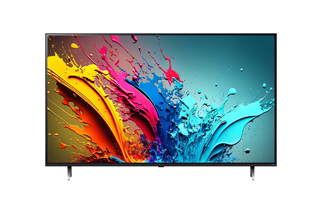 LG 75-дюймовый телевизор Smart TV LG QNED QNED86 4K 2024, Вид спереди на телевизор LG QNED, QNED86, 75QNED86T6A, thumbnail 2