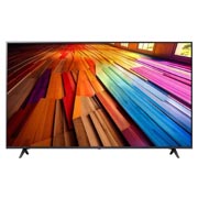 LG 55-дюймовый телевизор Smart TV LG UHD UT81 4K 2024, Вид спереди на телевизор LG UHD, UT81, 55UT81009LB, thumbnail 2