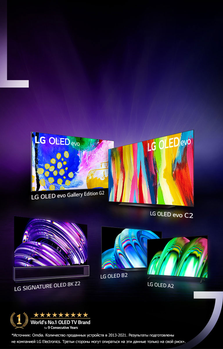 Самый потрясающий<br>модельный ряд LG OLED