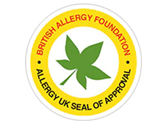 Сертифицирован British Allergy Foundation