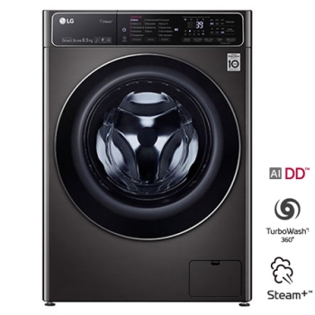 Стиральная машина с искусственным интеллектом LG AI DD, 8.5 кг, стирка с паром Steam+, TurboWash39, ThinQ