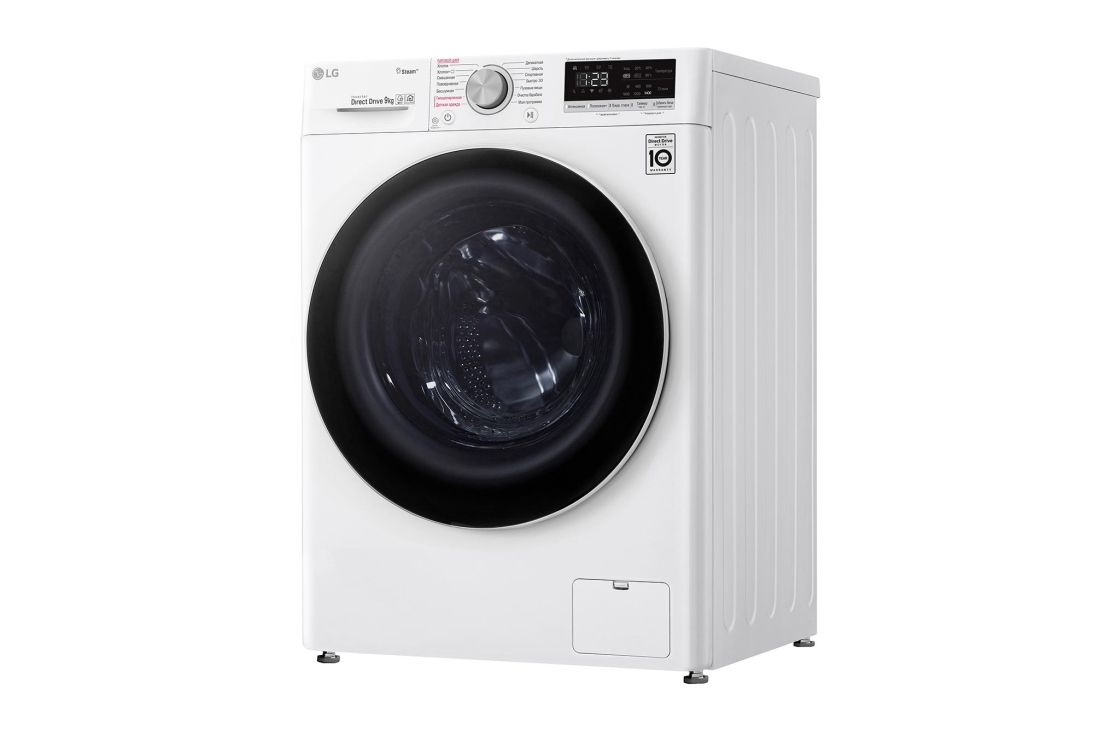 LG Стиральная машина с искусственным интеллектом LG AI DD, 9 кг, Steam, дверь из закаленного стекла, ThinQ, F4V5VS0W, thumbnail 13