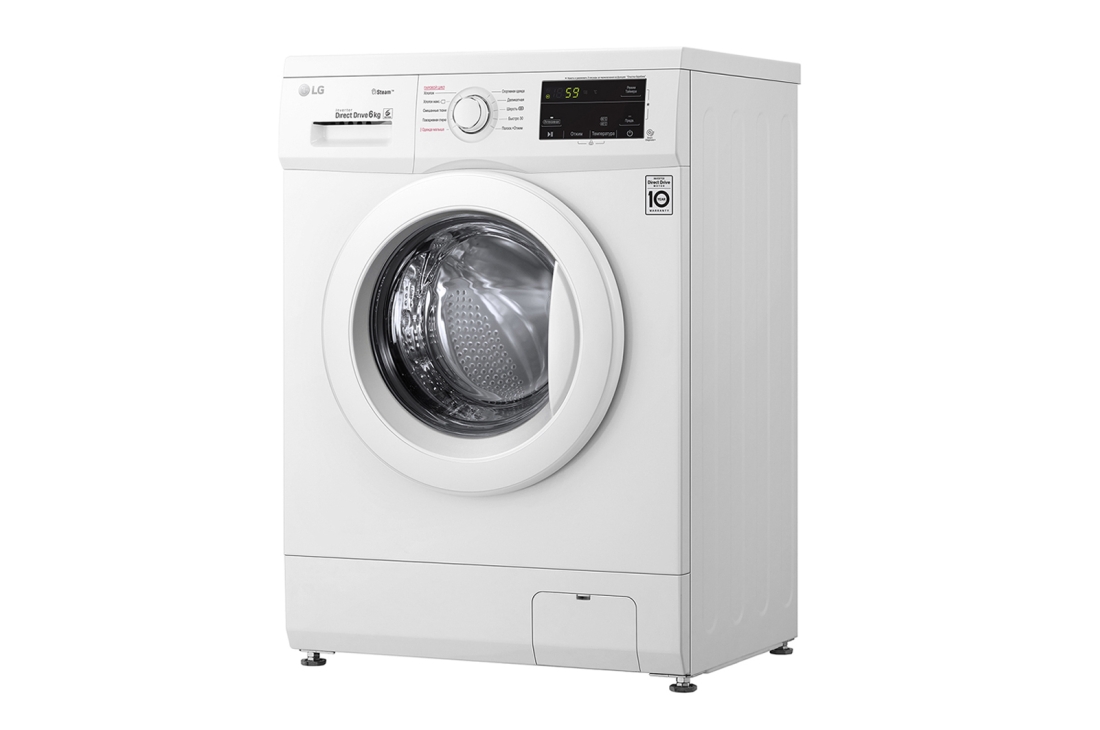 LG Стиральная машина LG с фронтальной загрузкой, 6 кг, Стирка с паром ...
