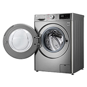 LG Стиральная машина с сушкой LG F4V5VG2S AI DD™ 9/6 кг, left side door open view, F4V5VG2S, thumbnail 10