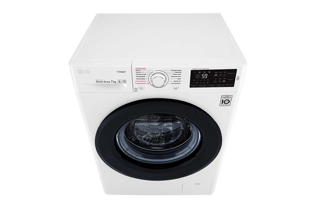 LG Стиральная машина LG с прямым приводом, 7 кг, 6 Motion, cтирка с паром Steam™ , F2V3HS6W, F2M5HS6W, thumbnail 10
