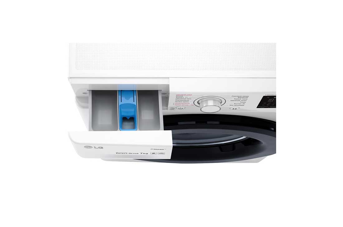 LG Стиральная машина LG с прямым приводом, 7 кг, 6 Motion, cтирка с паром Steam™ , F2V3HS6W, F2M5HS6W, thumbnail 6