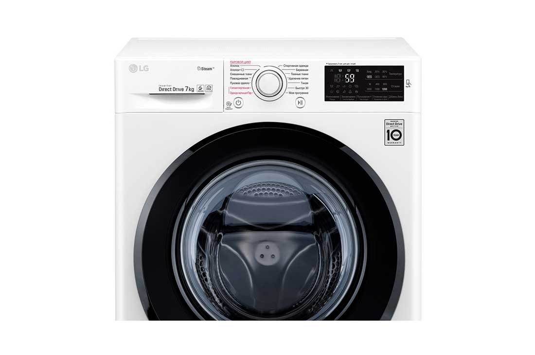 LG Стиральная машина LG с прямым приводом, 7 кг, 6 Motion, cтирка с паром Steam™ , F2V3HS6W, F2M5HS6W, thumbnail 7