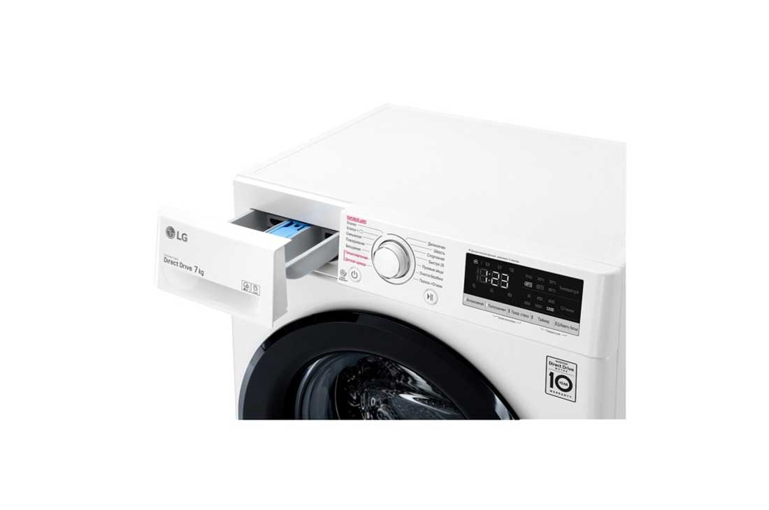 LG Узкая стиральная машина с технологией AI DD, 7кг, F2V3HS6W, F2V3HS6W, thumbnail 5