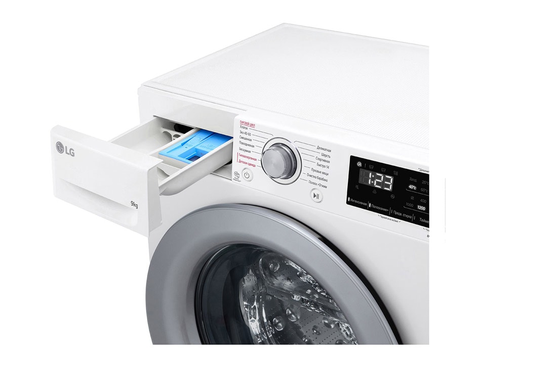 LG Стиральная машина LG 9 кг - AIDD™ |  Steam™ | Элегантный дизайн, LG Стиральная машина LG 9 кг - AIDD™ |  Steam™ | Элегантный дизайн, F2V3FS4W, F2V3FS4W, thumbnail 5