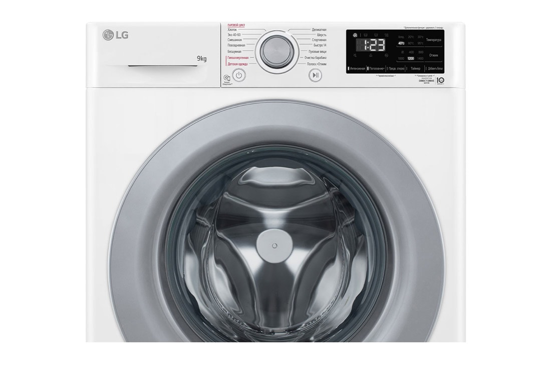 LG Стиральная машина LG 9 кг - AIDD™ |  Steam™ | Элегантный дизайн, LG Стиральная машина LG 9 кг - AIDD™ |  Steam™ | Элегантный дизайн, F2V3FS4W, F2V3FS4W, thumbnail 6