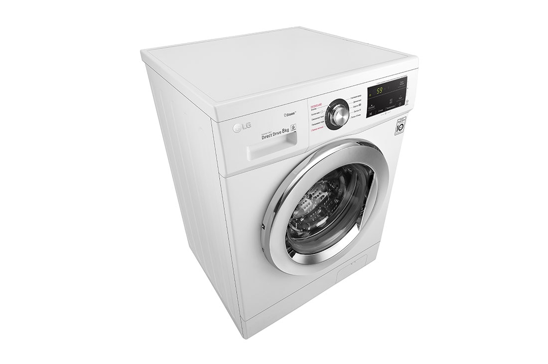 LG Стиральная машина LG F4J3TS2W, <br>функция пара Steam, 8кг, top view, F4J3TS2W, thumbnail 5