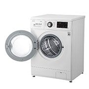 LG Стиральная машина LG F4J3TS2W, <br>функция пара Steam, 8кг, left view open, F4J3TS2W, thumbnail 7