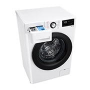 LG 8 kg, Nozik kir yuvish mashinasi, Steam™, Elegant dizayn, Left view with detergent box open, F2V3PS6W, thumbnail 9