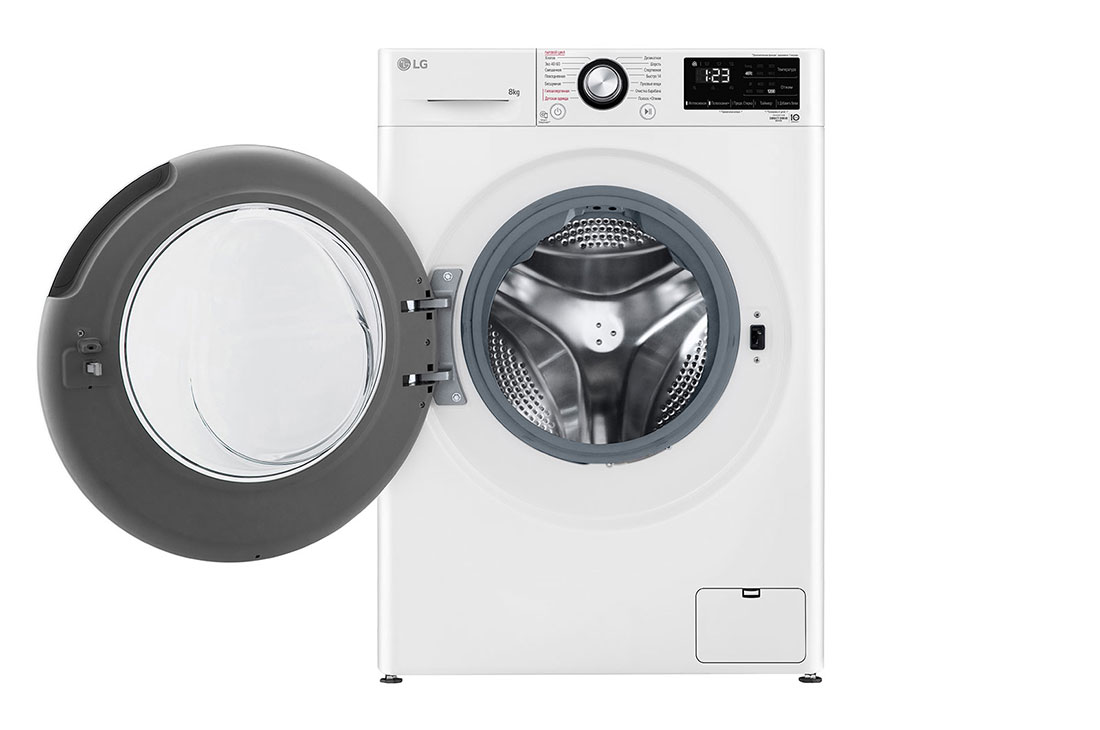 LG 8 kg, Nozik kir yuvish mashinasi, Steam™, Elegant dizayn, front open, F2V3PS6J, thumbnail 2