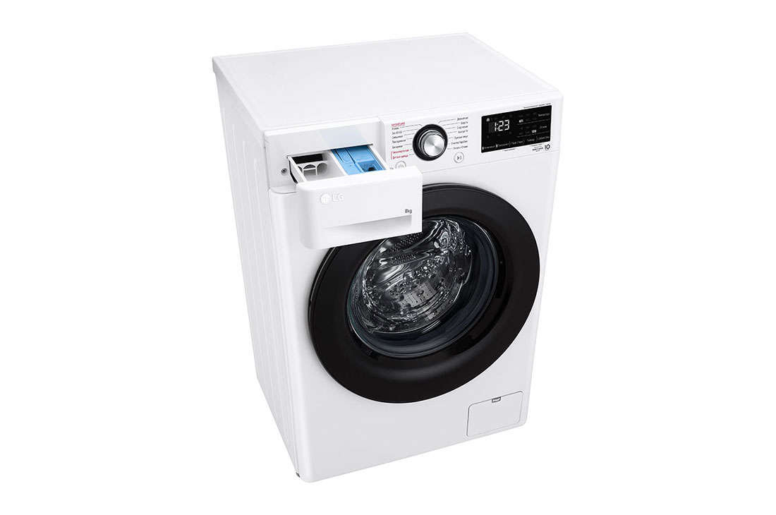 LG 8 kg, Nozik kir yuvish mashinasi, Steam™, Elegant dizayn, top perspective, F2V3PS6J, thumbnail 9