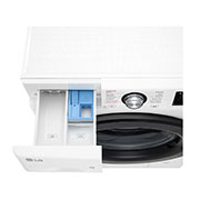 LG 8 kg, Nozik kir yuvish mashinasi, Steam™, Elegant dizayn, top drawer open, F2V3PS6J, thumbnail 7