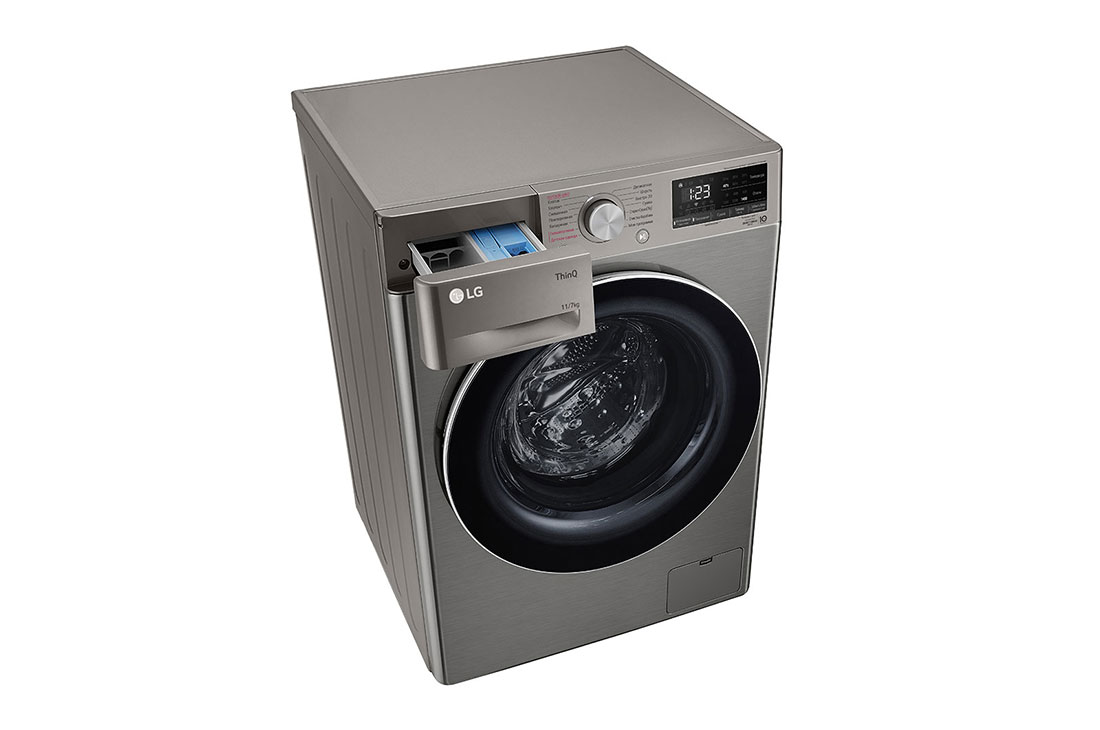 LG 11/7 кг, Стиральная машина с сушкой, Steam™, Top_Left_Perspective_Drawer_Open, TW4V5EG2S, thumbnail 9
