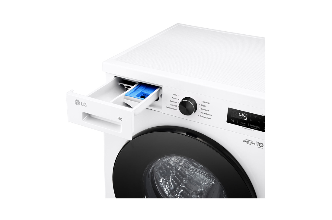 LG 9 кг, Стиральная машина, Steam™, Элегантный дизайн | LG Узбекистан, TopRightDrawerOpen_slim, F2Y1VS5W, thumbnail 6