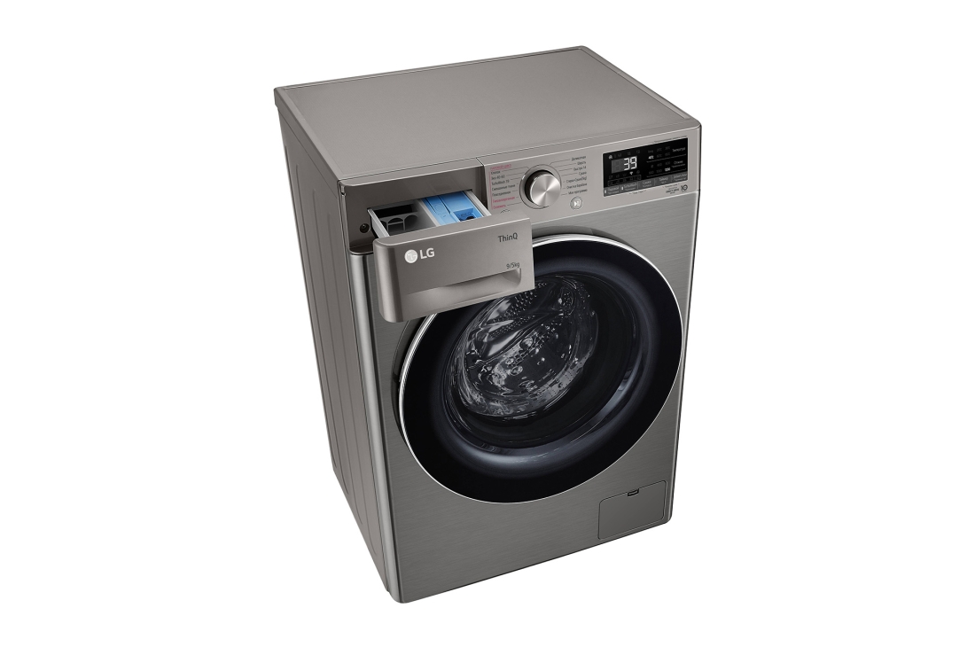 LG 9/5 кг, Стиральная машина с сушкой, AI DD™, TurboWash™360˚, F2V7FR2P, thumbnail 9