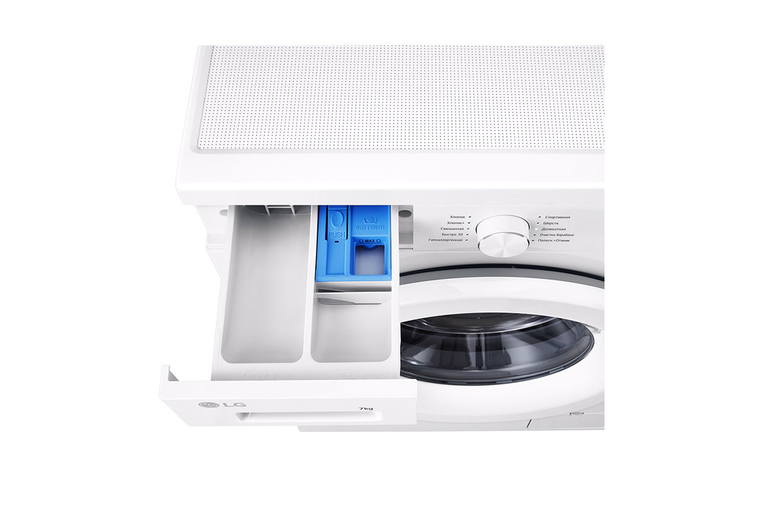 LG 7 кг, Узкая стиральная машина, Steam™, Элегантный дизайн | LG Узбекистан, TopDrawerOpen_slim, F2Y1HS3W, thumbnail 7