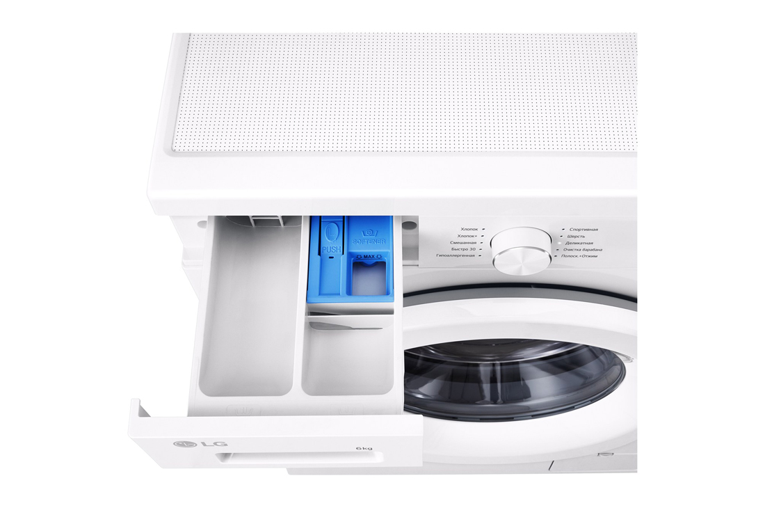 LG 6 кг, Узкая стиральная машина, Steam™, Элегантный дизайн | LG Узбекистан, TopDrawerOpen_slim, F2Y1NS3W, thumbnail 7