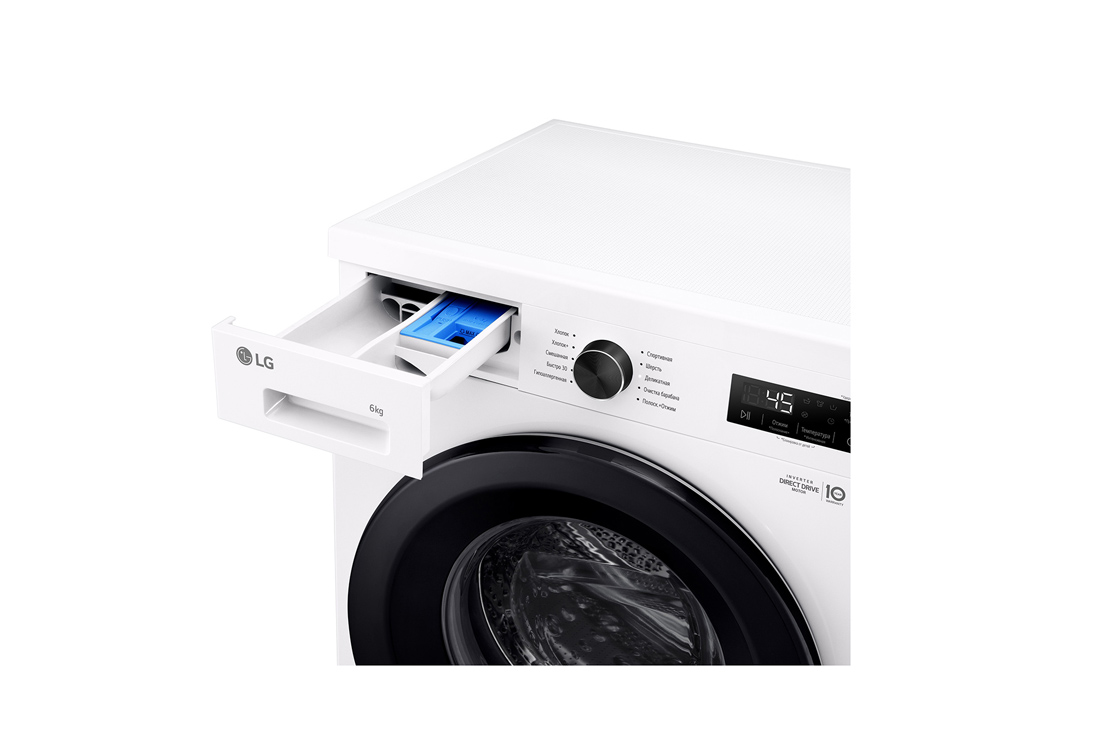 LG 6 кг, Узкая стиральная машина, Steam™, Элегантный дизайн | LG Узбекистан, TopRightDrawerOpen_slim, F2Y1NS6W, thumbnail 6
