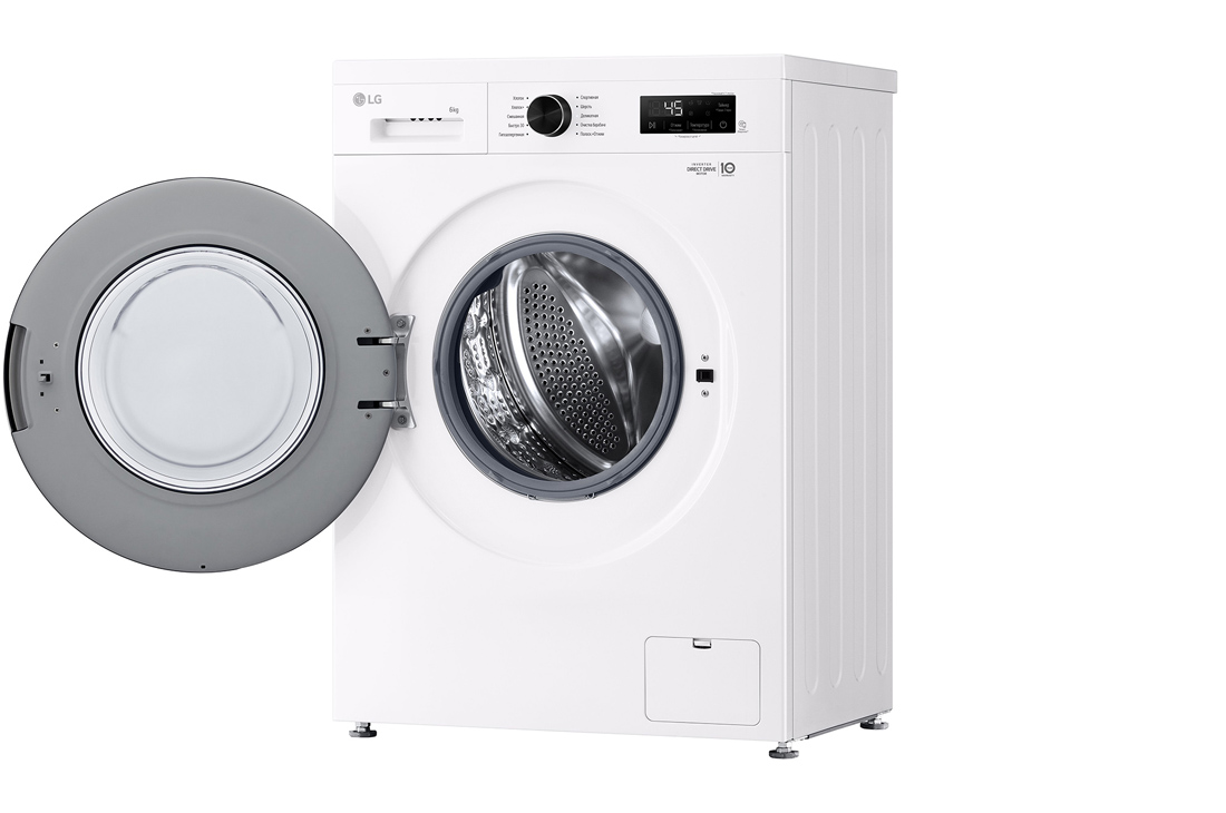 LG 6 кг, Узкая стиральная машина, Steam™, Элегантный дизайн | LG Узбекистан, RightSideOpen_slim, F2Y1NS6W, thumbnail 9
