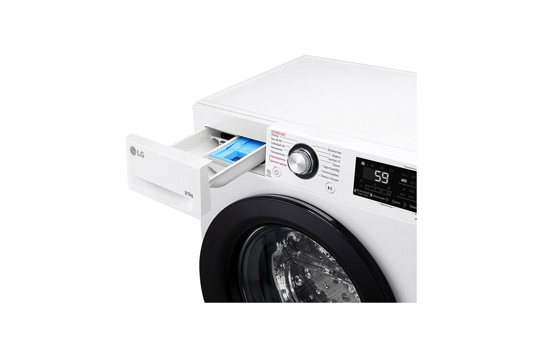 LG Стиральная машина с сушкой LG 9/5 кг - AI DD™ | Steam™, Front_Panel_Detail, F2V3FR6W, thumbnail 5