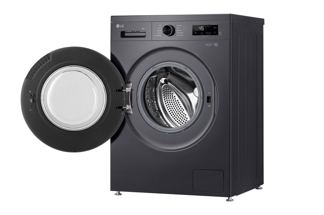 LG Стиральная машина LG 9 кг - DD™ | Steam™, Правая сторона с открытой дверцей, F2Y1VS5J, thumbnail 9